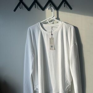 CALIA by Carrie Underwood Textured White Long Sleeve Top